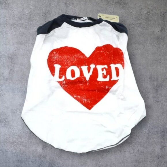 NWT Grayson Pup Doggie Tee "Loved" Puppy Love Dogs Cats - Picture 1 of 3